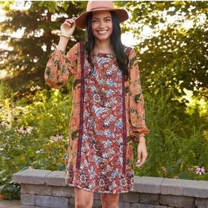 NWOT Matilda Jane Choose your own path Lovely Menagerie Dress size Large‎